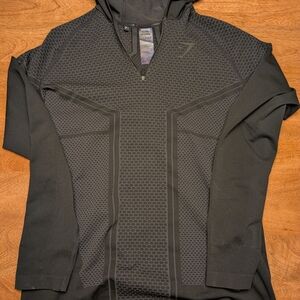 Gymshark Black Zip-Up Sweater